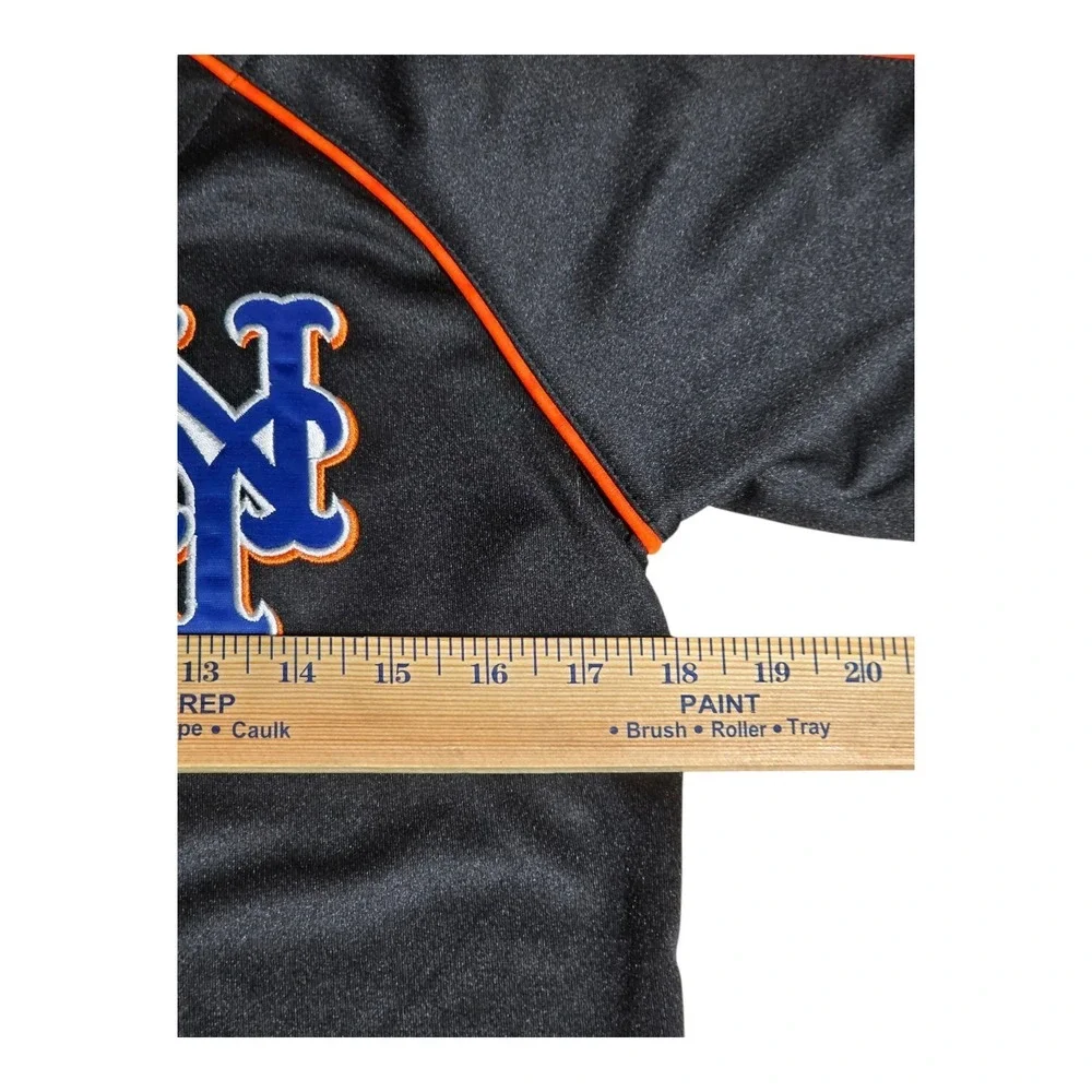 Nike MLB New York Mets Black Alternate Jersey Youth Medium 12/14 Genuine A13